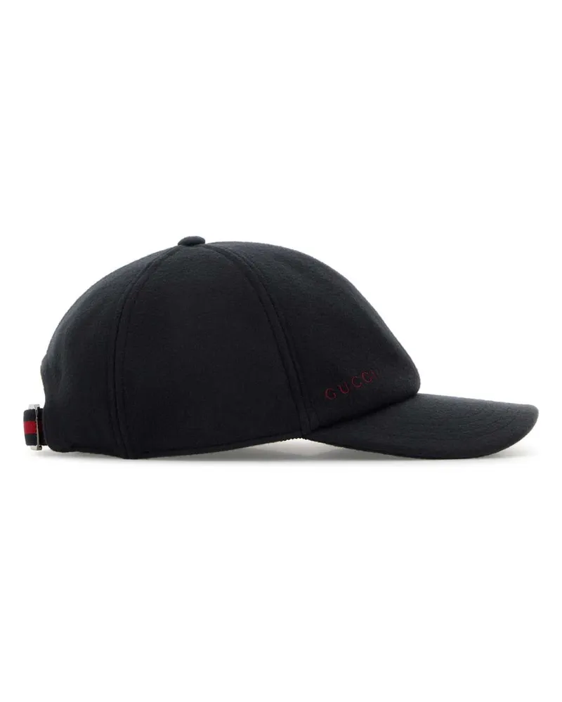 Gucci Men's Navy Blue Wool Baseball Cap Exterior: Cappelli E Fasce Per Capelli Hat Navy