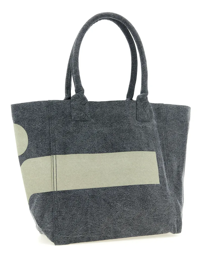 Isabel Marant Women's Yenky Tote Gray Cotton Gray
