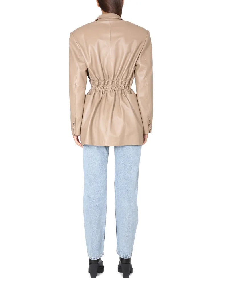 THE MANNEI Irbid Blazer Dress — Beige Beige