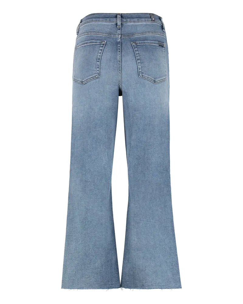7 for all mankind Women's Cropped Jeans Alexa Blue Cotton Blue
