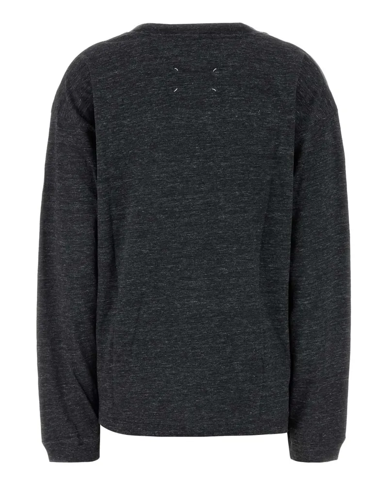 Maison Margiela Women's Longsleeve T-Shirt Gray Cotton Gray