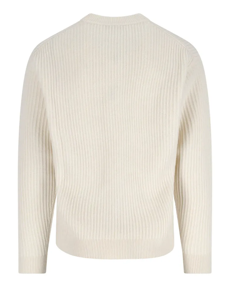 Kitsuné Men's Sweaters White Merino Wool White