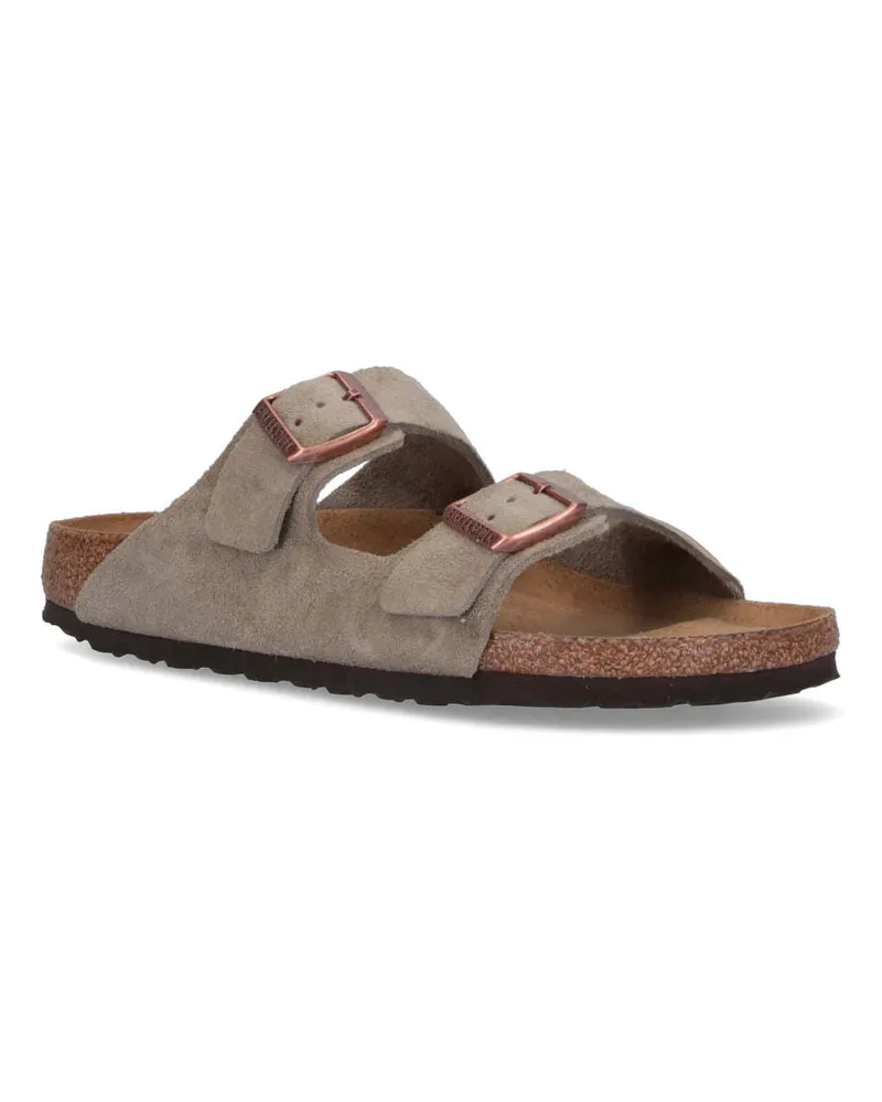 Birkenstock Unisex Sandals Beige Leather Beige