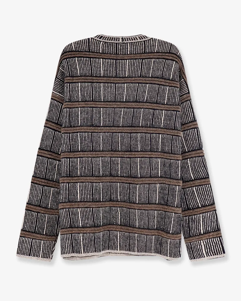 Giorgio Armani Men's Sweater Silk-Wool Black Black