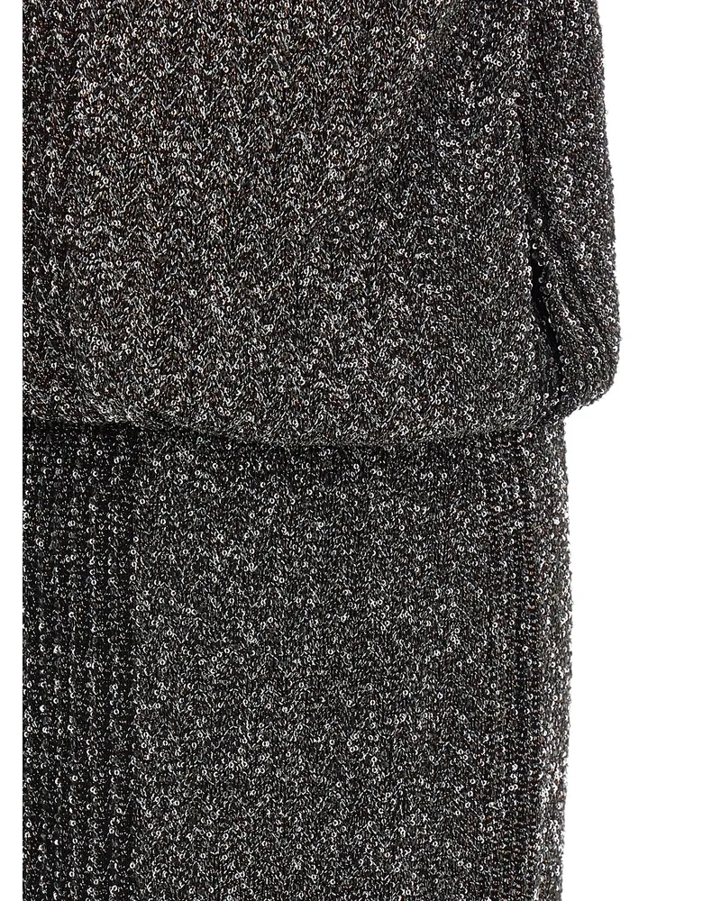 Missoni Sequin Zigzag Dress — Black Black