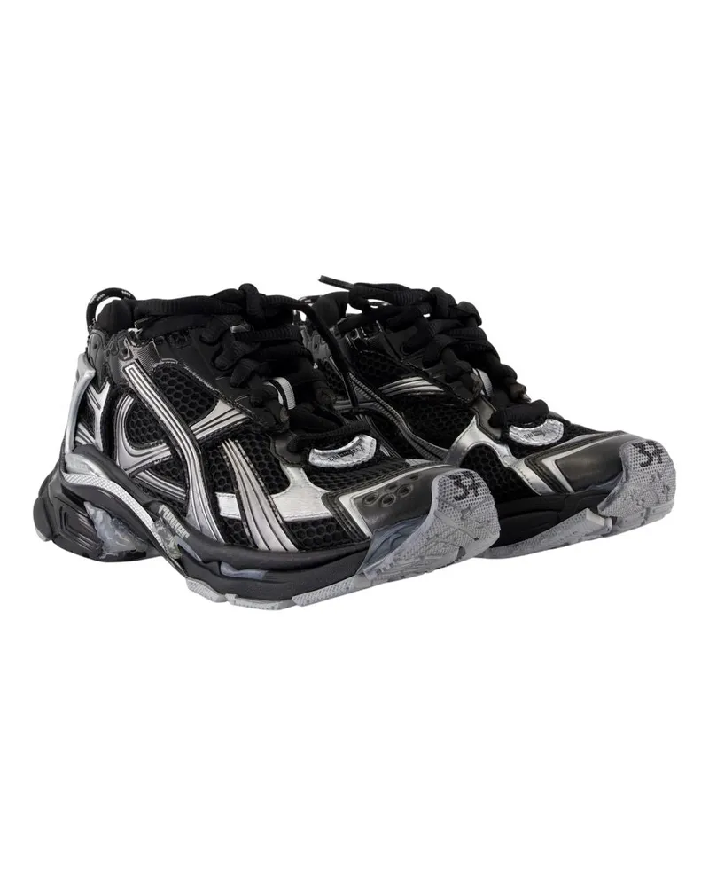 Balenciaga Women's Runner Sneakers -  Synthetic Black Shoes Black