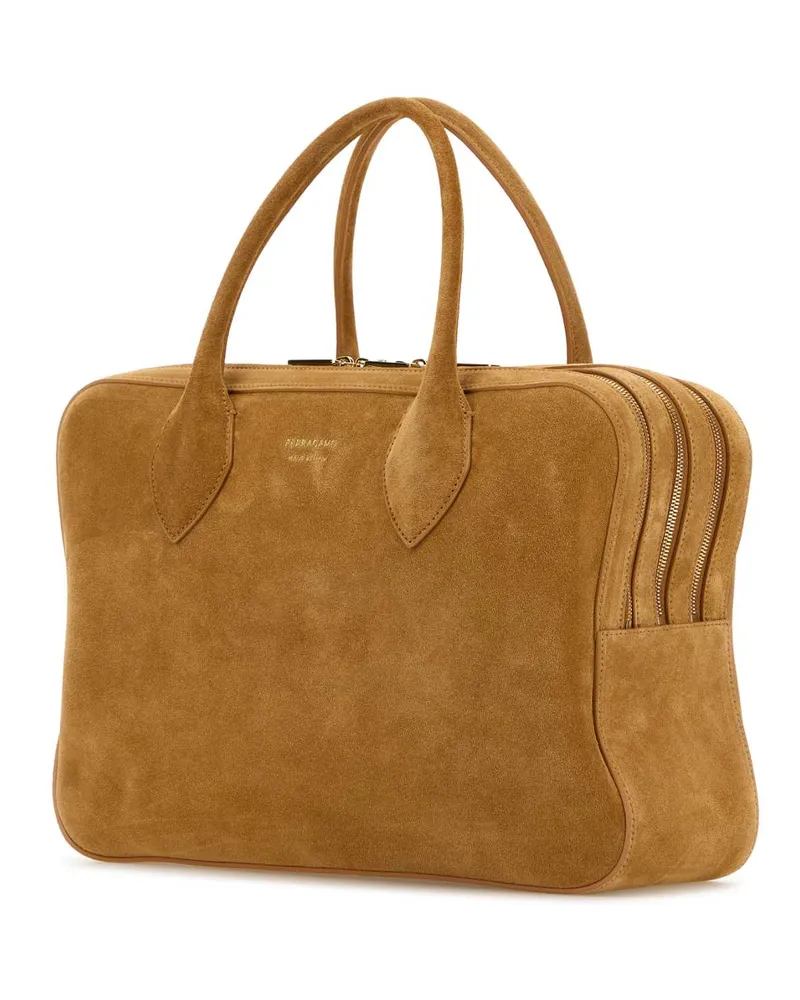 Ferragamo Naturale Shoulder Bag — Beige Beige