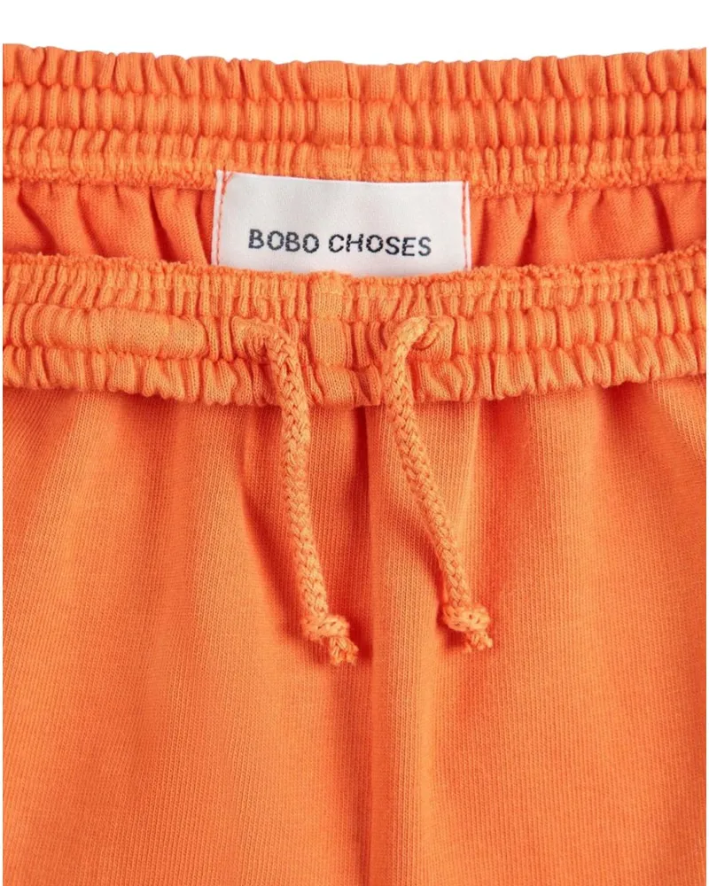 BOBO CHOSES Cotton Bermudas — Orange Orange