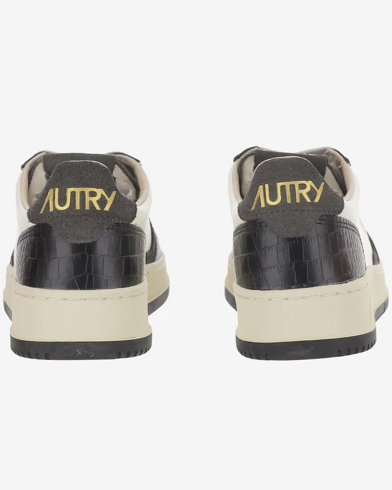 AUTRY Women's Sneakers Medalist Low Leather Multicolour Leather-Rubber Trainers Leather/rubber Multicolor
