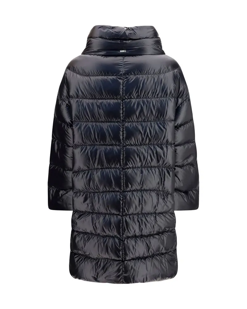Herno Women's Black Polyester Coat Clothing Black