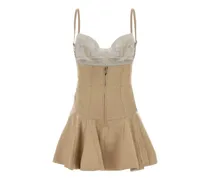Women's Dress Beige Cotton