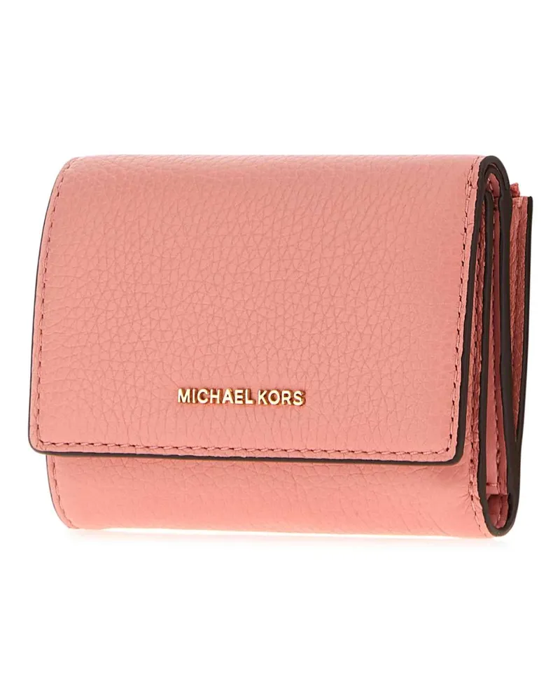 Michael Kors Women's Trifold Wallet Pink Leather Pink