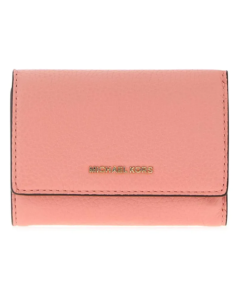 Michael Kors Women's Trifold Wallet Pink Leather Pink
