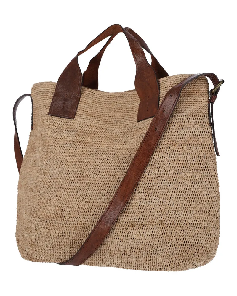 IBELIV Women's Bags Beige Raphia Beige