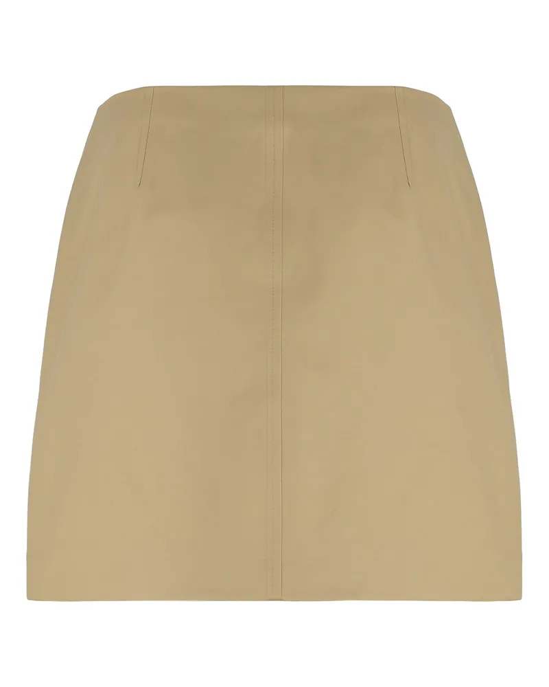 Burberry Check Skirt — Beige Beige