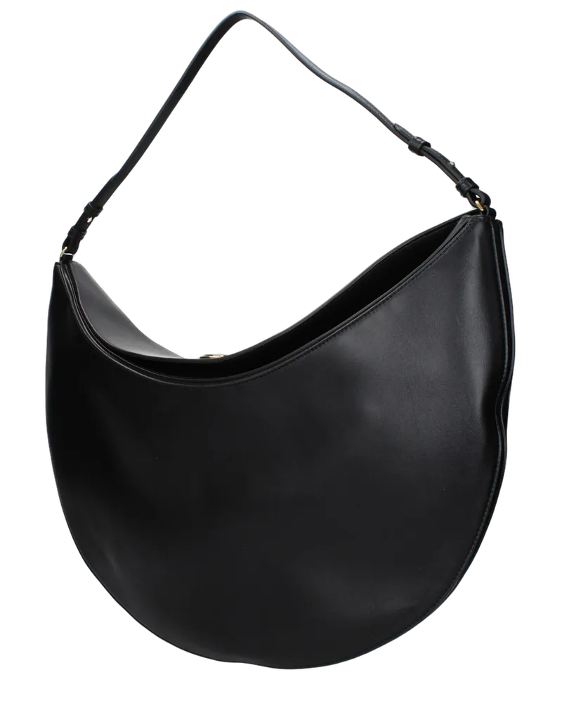 Jacquemus Women's Black Leather Shoulder Bag Black