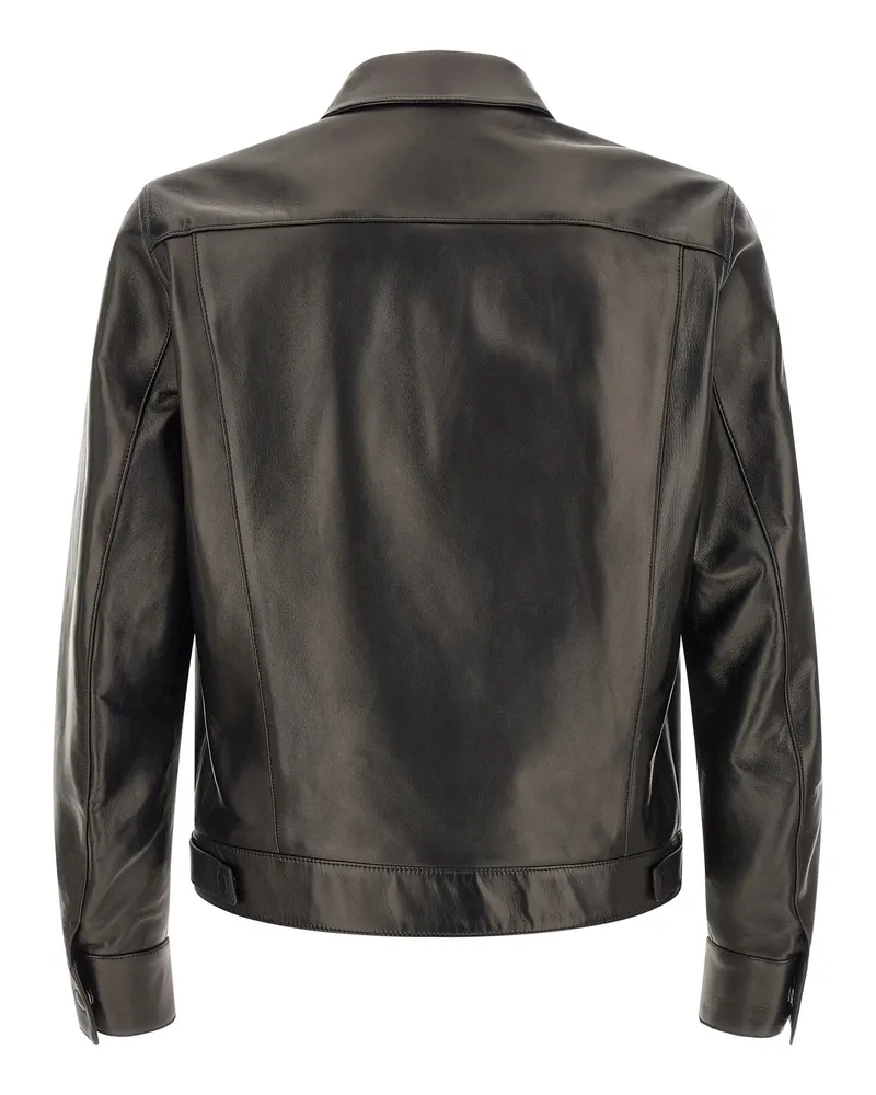 Tom Ford Nappa Lamb Leather Jacket — Black Black
