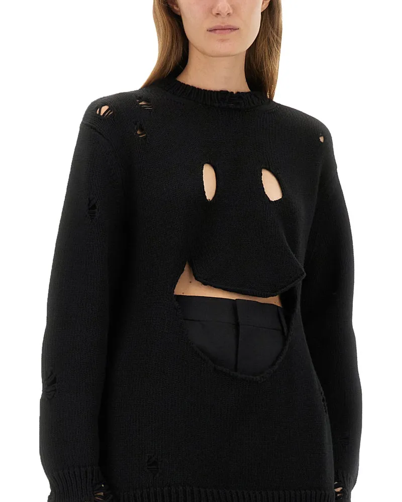 Moschino Virgin Wool Sweater — Black Black