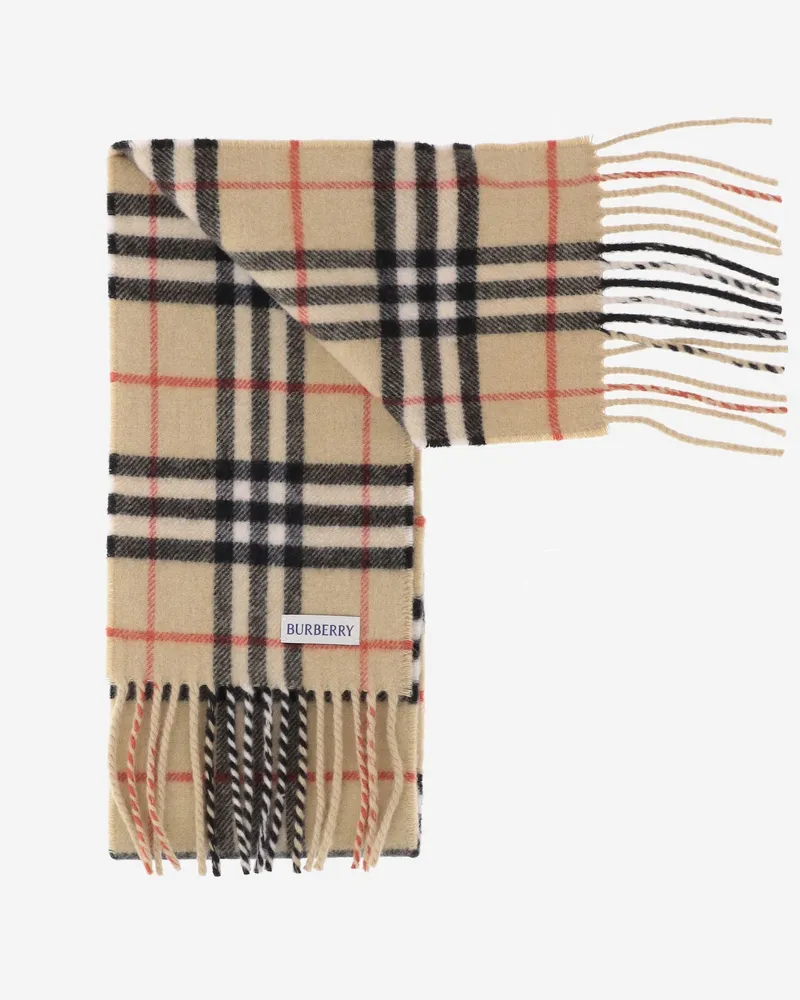 Burberry Cashmere Check Scarf — Multicolor Multicolor