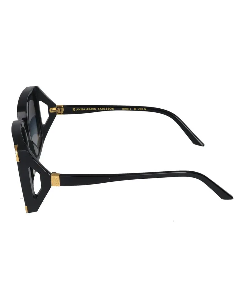 Anna-Karin Karlsson Women's Sunglasses  Strawberry Moon Black 22-135 Acetate Black