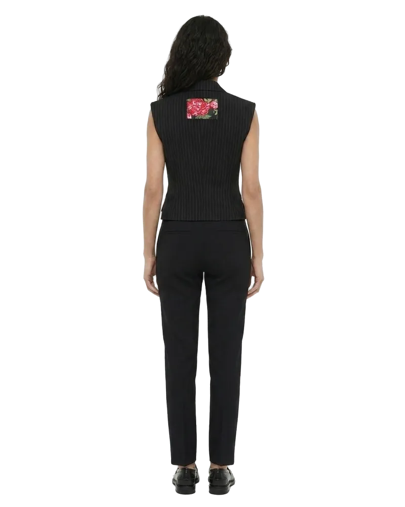 Dolce & Gabbana Women Multicolor Cotton Blazer Clothing Black