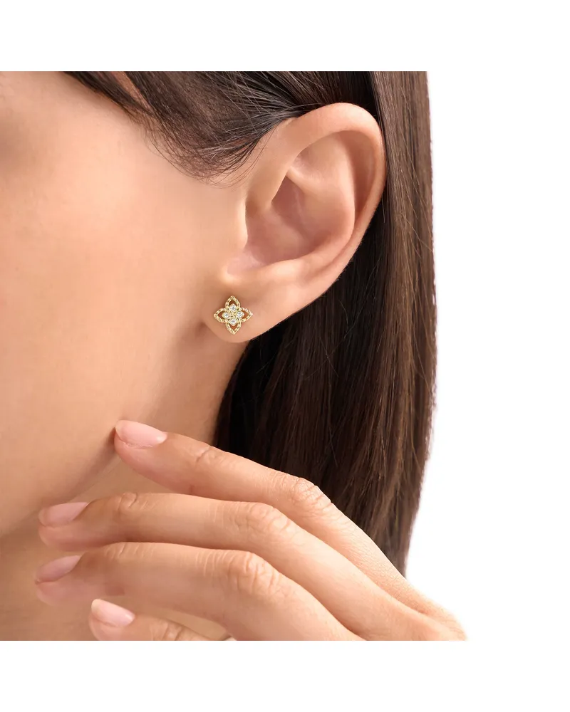 Roberto Coin Women's 18kt Yellow Gold Diamonds Earrings Ss26 W Gold