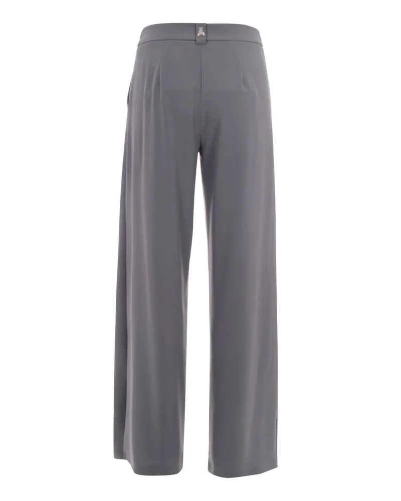 Patrizia Pepe Women's Palazzo Trousers Reef Grey Polyester Gray