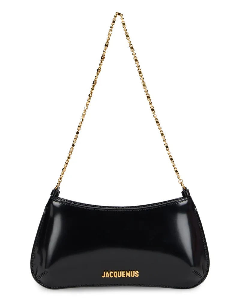 Jacquemus Women's Shoulder Bag Black Calfskin Handbags Hand Black