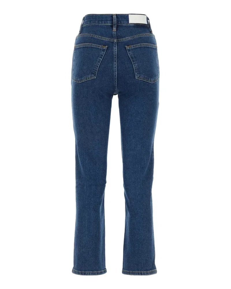 RE/DONE Women's Stretch Denim Jeans Westernrinse Blue
