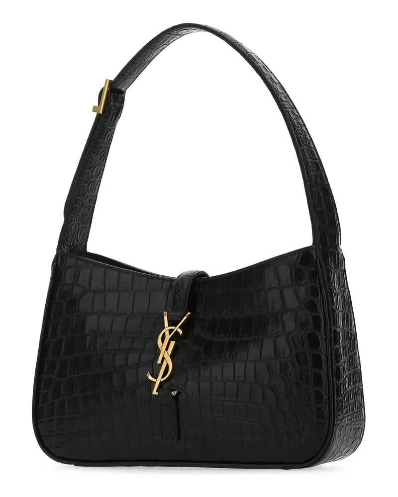 Saint Laurent Women's Black Leather Le 5 A 7 Shoulder Bag 1062 Borse Mano Black