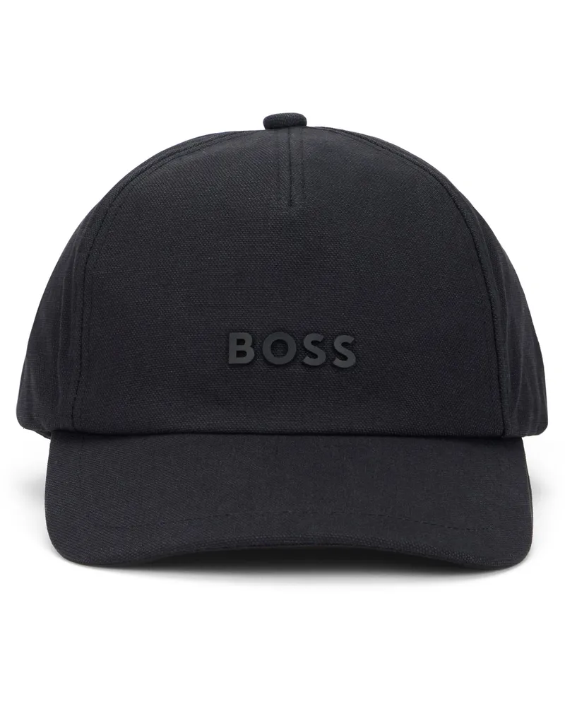HUGO BOSS 50535397 Cotton Baseball Cap — Black Black