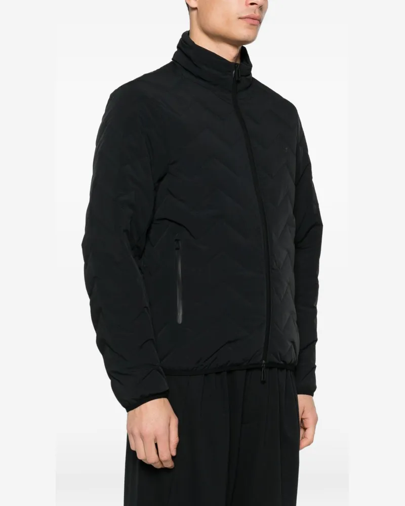 Emporio Armani Quilted Nylon Down Jacket — black Black