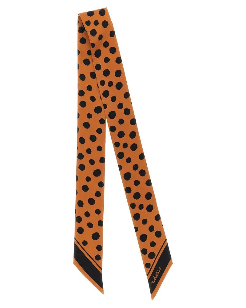 Valentino Garavani Women's Brown Silk Foulard Accessory Brown