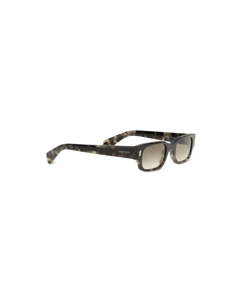 Alexander McQueen Women's Brown Acetate Sunglasses Brown