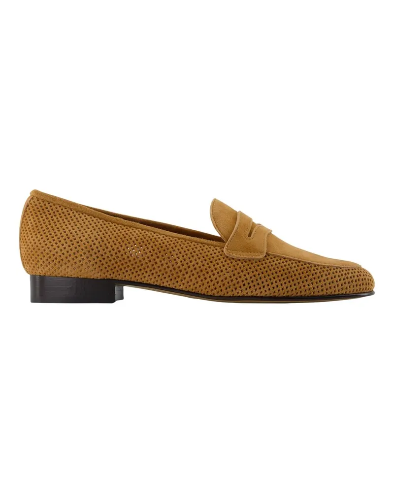 Carel Women's 2100 Loafers -  Leather Brown Calfskin Shoes Flat-Shoes Brown