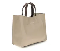 Women's Museo Tote Bag Moon Stone-Dark Burgundy-Coffee Calf Leather Bos Taurus Shoulder Stone/dark Burgundy/coffee