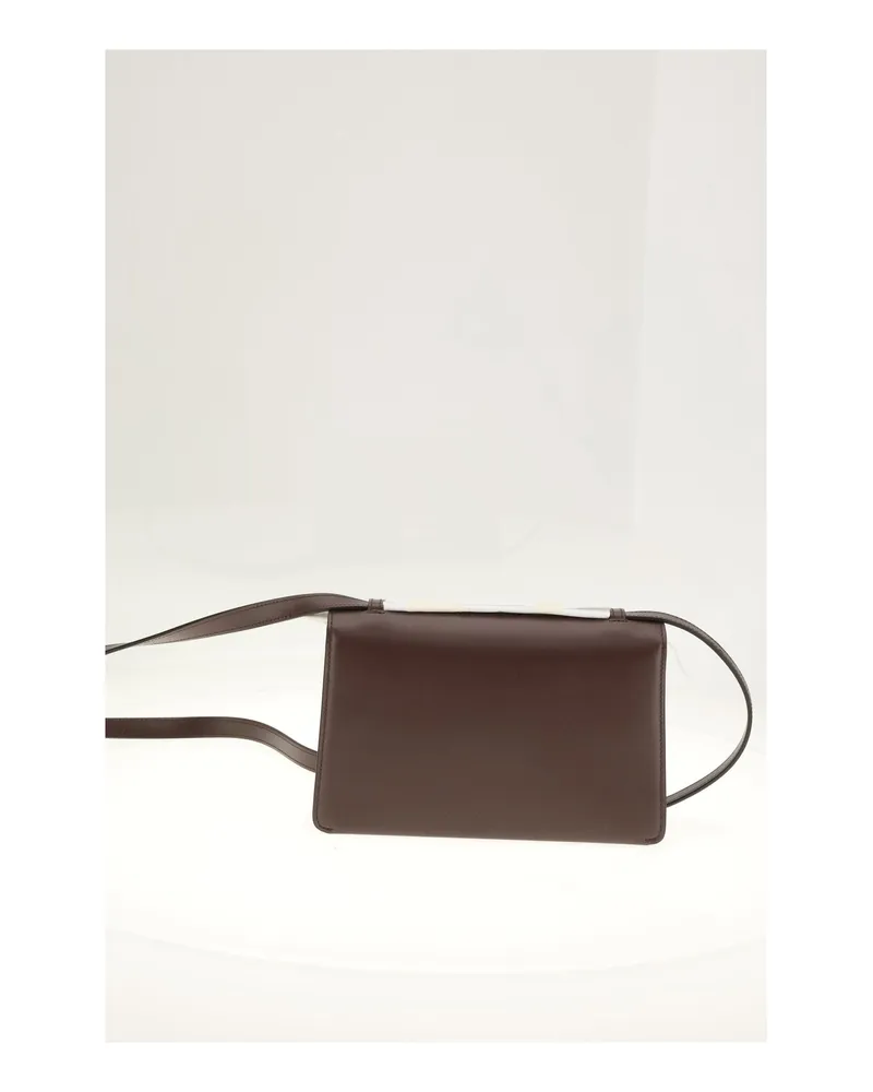 Celine Calfskin Leather Shoulder Bag — Brown Brown