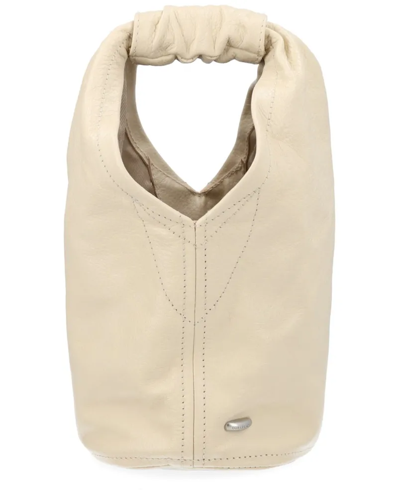 Our Legacy Unisex Handbag Fofinho Drip Powder Calf Leather Handbags Hand Bags Beige