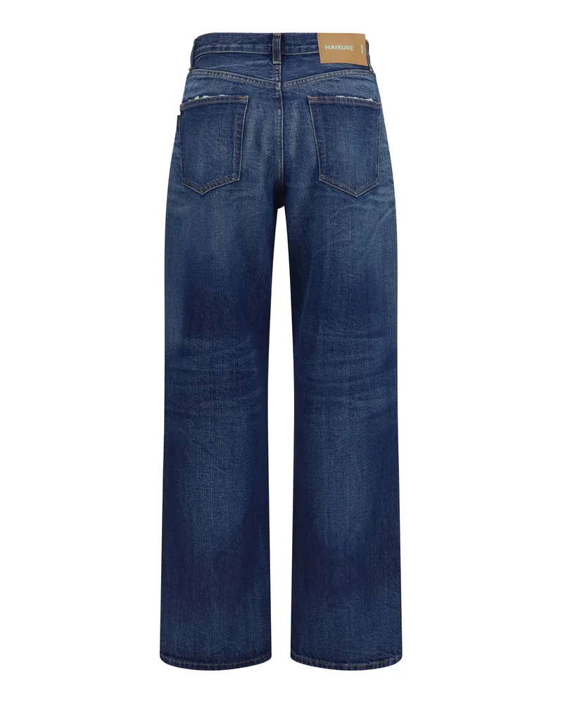 Haikure Women's Jeans Korea Cotton Blue 