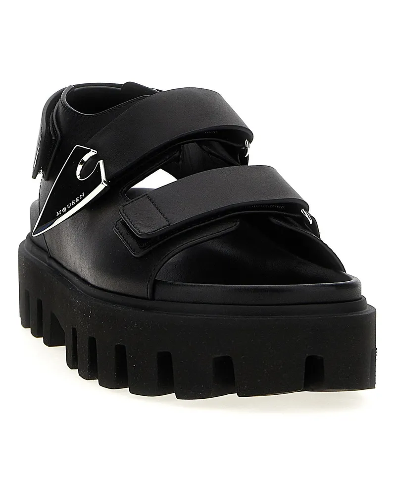 Alexander McQueen Parachute Sandal — Black Black