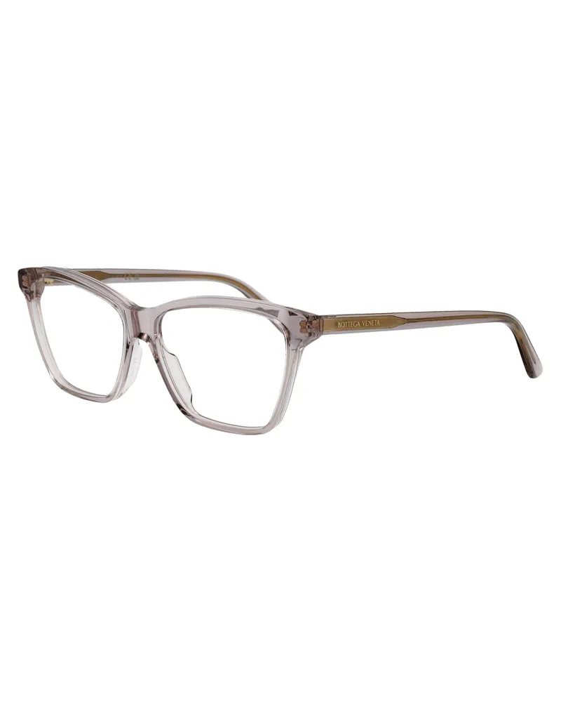 Bottega Veneta Women's Optical Sunglasses Grey Acetate Grey-Grey-Transparent Glasses & Frames Grey/grey/transparent Grey