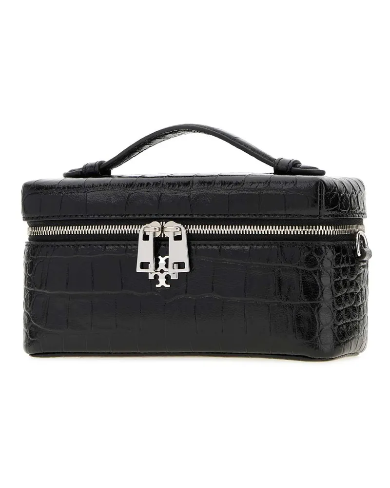 Tory Burch Women's Black Leather Charlie Handbag Borse A Mano Bag Black