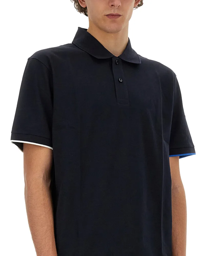 HUGO BOSS 100% Cotton Polo Shirt — Blue Blue
