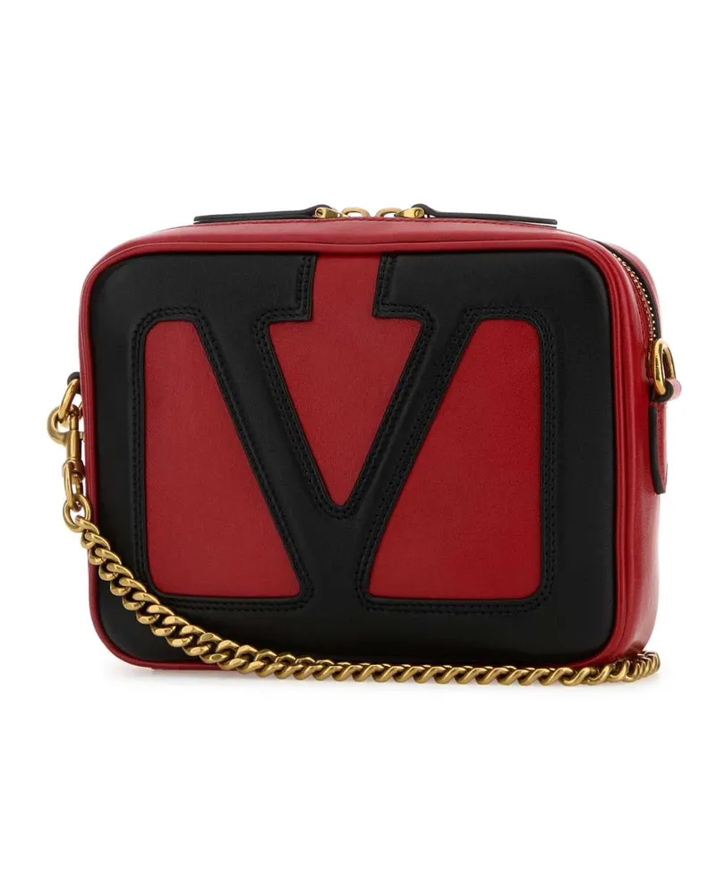 Valentino Garavani Men's Red Nappa Leather Viva Superstar Crossbody Bag Rougecouturenero Borse A Tracolla Red