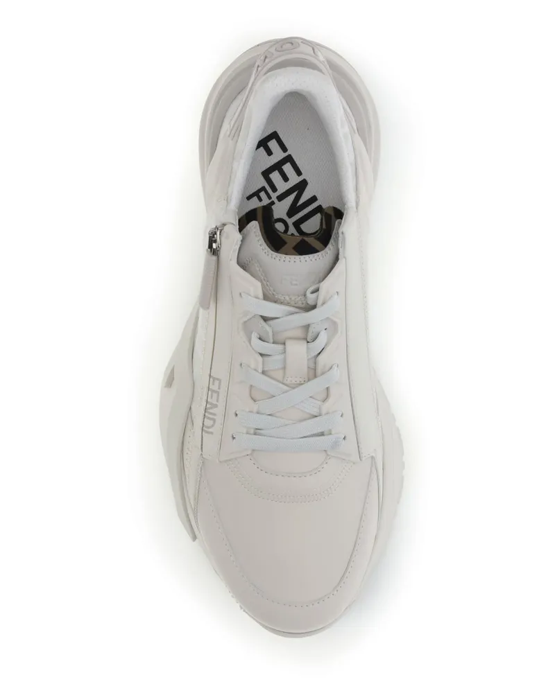Fendi Women's Flow Running Sneakers Bi.ice+av.tort+bi.ic Trainers Beige