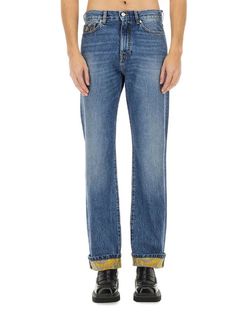 Versace 100% Cotton Jeans — Blue Blue