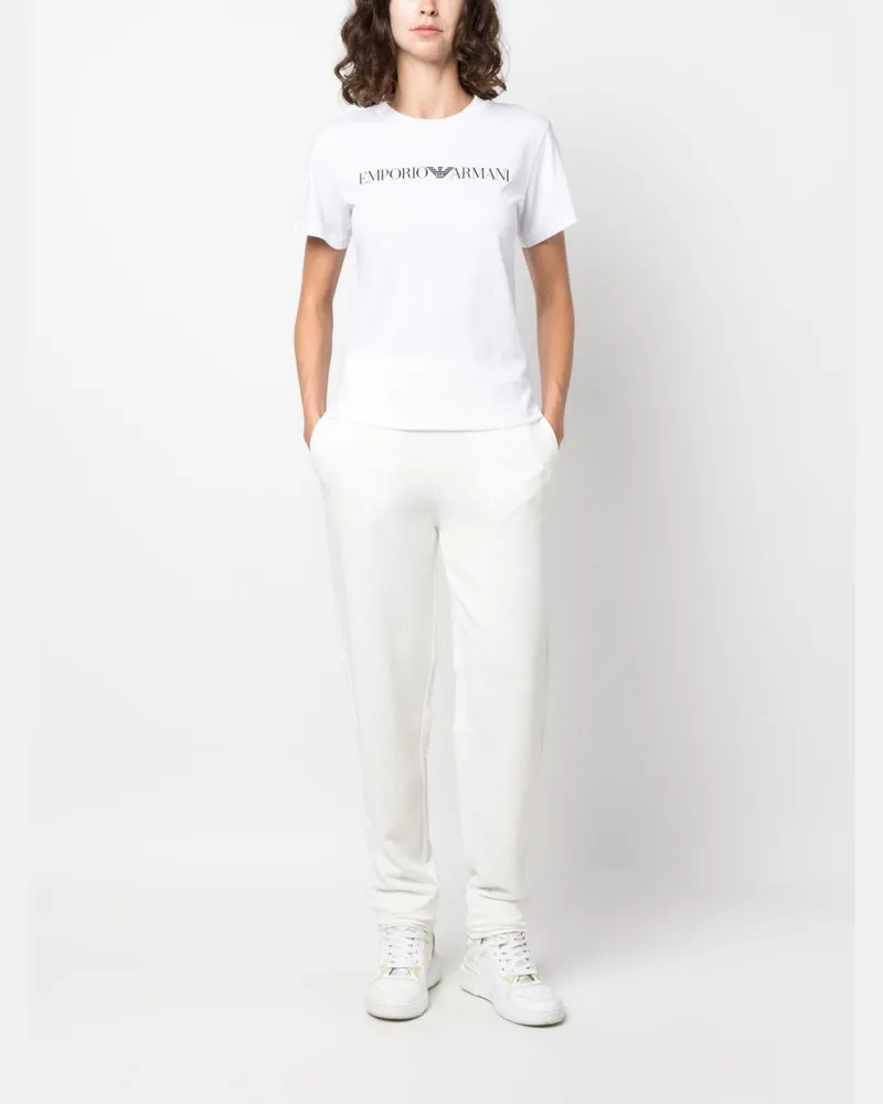 Emporio Armani Logo-Print T-Shirt — White White