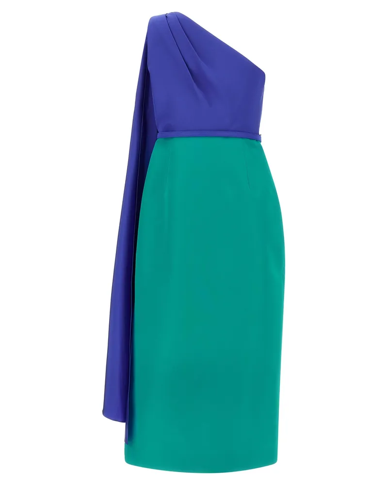 Carolina Herrera New York Women's Multicolor Silk Midi Dress Multicolor