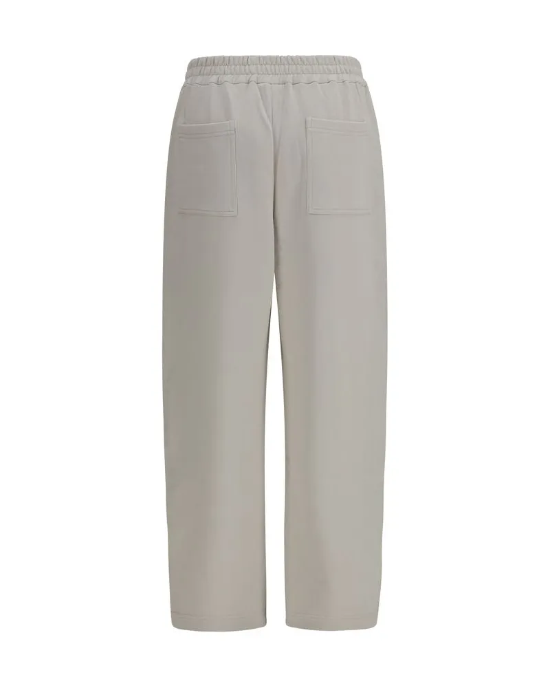 Brunello Cucinelli Cotton Jersey Joggers — Beige Beige
