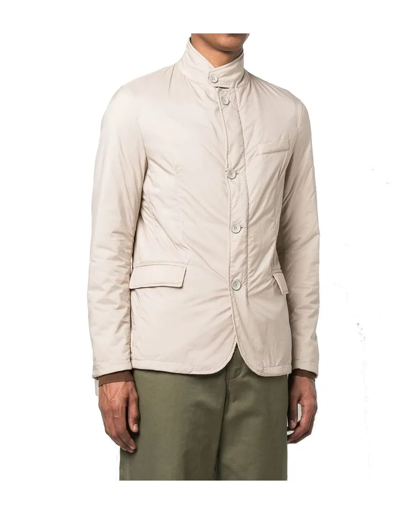 Herno Men's Beige Polyamide Full-Length Jacket Clothing Beige